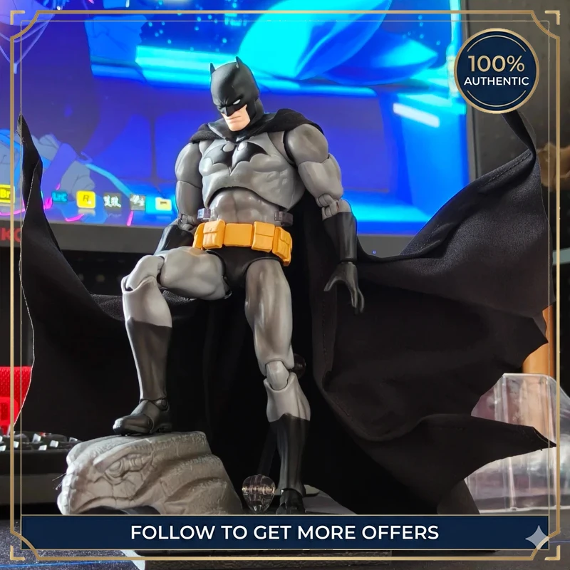 En Stock, Figura de Acción Articulada de Batman de 16 cm, CT MAFEX No.126 No.105, Edición Cómica Silenciosa, Negro y Azul, Liga de la Justicia
