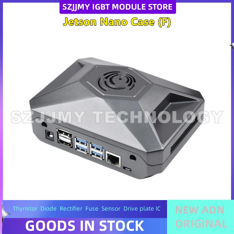 Cangkang paduan aluminium Jetson Nano, sasis pelindung pembuangan panas logam, papan adaptor GPIO kokoh BARU ASLI DALAM SAHAM