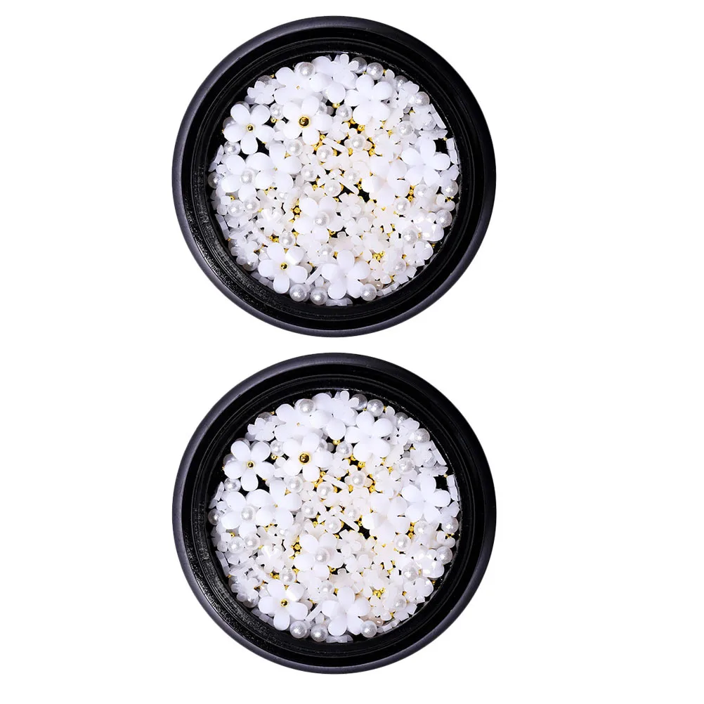 

2Pcs Small Flower Nail Art Decorations DIY Accessories Nail Art Supplies Manicure Charm for Unique Creative Designs