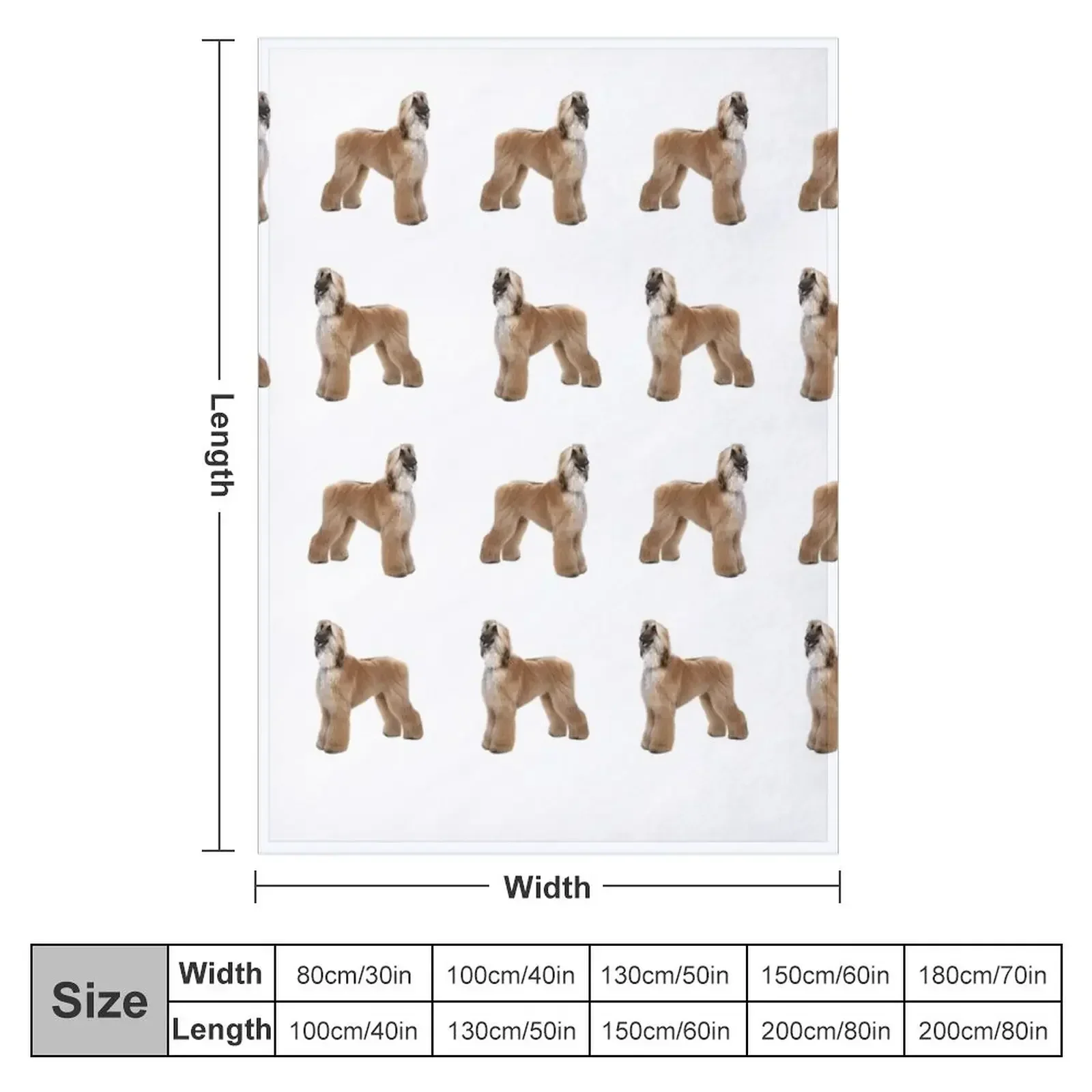 Afghan Hound Throw Blanket Large Travel Beach Blankets