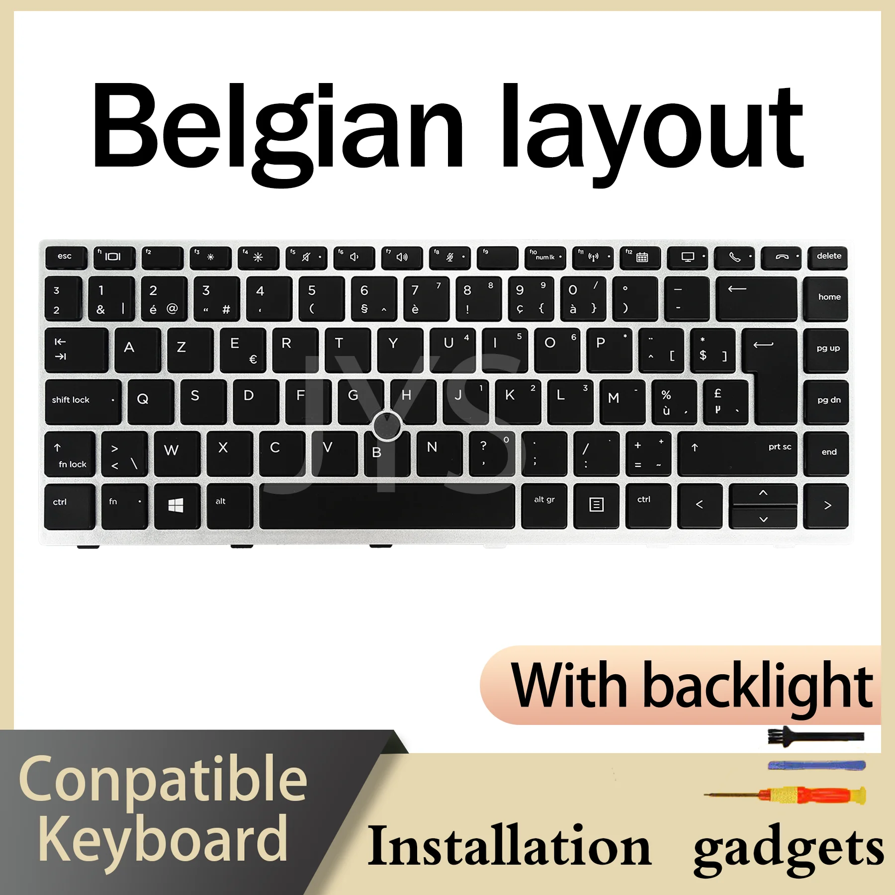 For HP EliteBook 840 G5/840 G6/846 G5/745 G5/645 G6/ZBook 14u G5 Backlit Keyboard BE BG BR CAFR CH CZSK DE DK ES FR HU