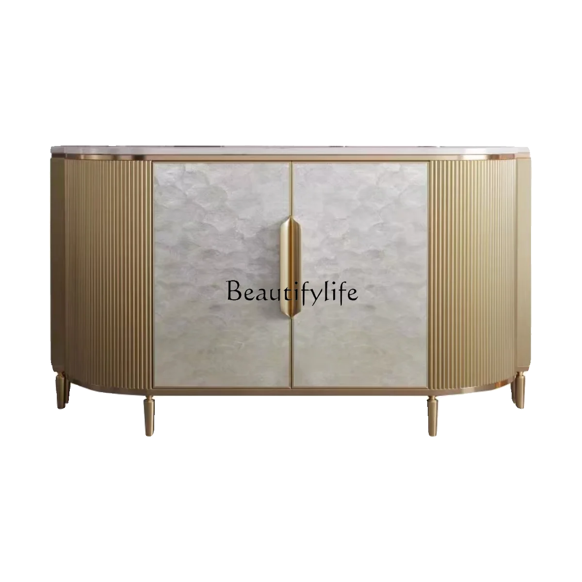 

Italian Style Light Luxury Entrance Cabinet Modern Minimalist Living Room Entrance Storage Wall Sideboard Cabinet