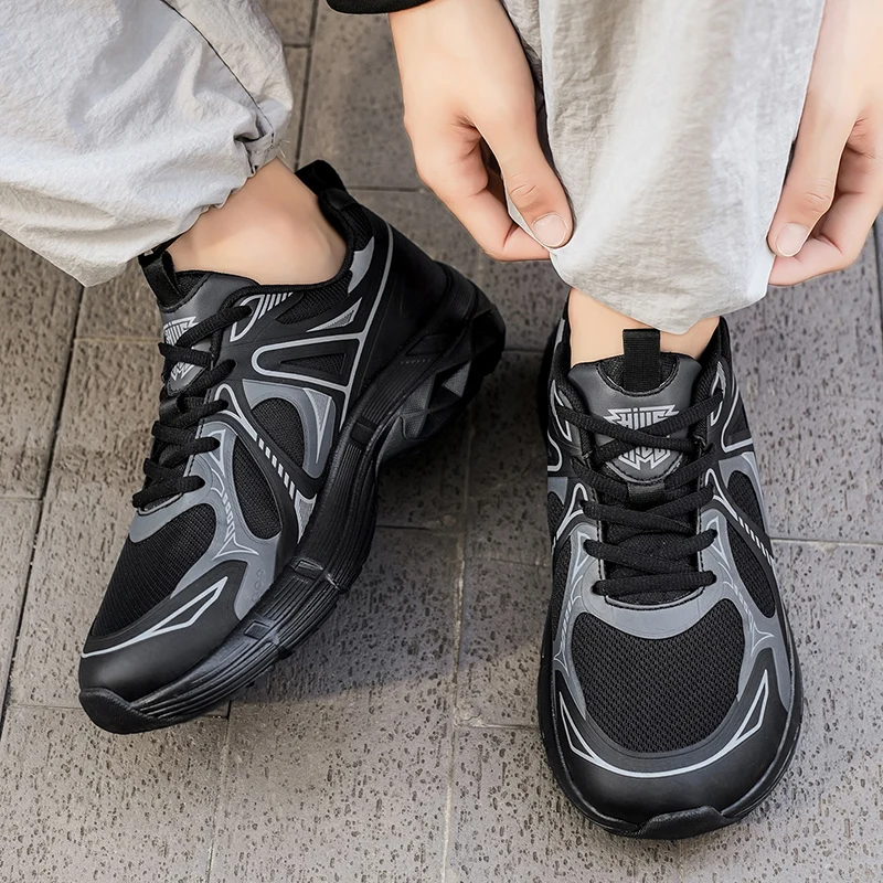 أحذية رياضية عالية الجودة للرجال منصة عادية الجري أحذية رياضية رجالية المدرب تنفس المشي حذاء كرة السلة النساء مريح