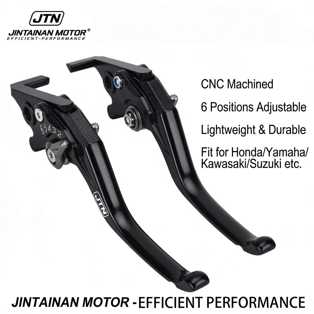 

New Short Adjustable Brake Clutch Levers Aluminum Handle Set For Kawasaki Ninja400 Z400 NINJA250 Z250 Motorcycle Modified Access