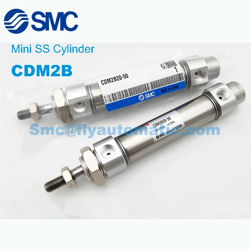 SMC Stainless Steel Mini Cylinder CM2B20/CDM2B20-100A/125A/150A-175A-200A-250A-300A