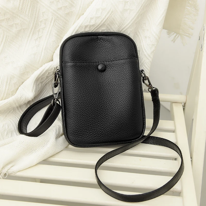 100% Genuine Leather Women\'s Purse Bag Handbag Luxury Cow Leather Women Shoulder Crossbody Bag Fashion Female Messenger Bag