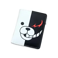 Anime Danganronpa Men Wallets Monokuma Cartoon Short Purse With Coin Bag