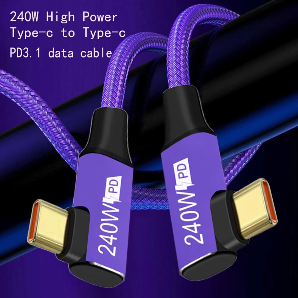 1m 2m 3m Kabel USB typu C do C 240W PD do szybkiego ładowania iPhone 15 PS5 Switch Samsung MacBook Pro 5A Kabel do szybkiego ładowania