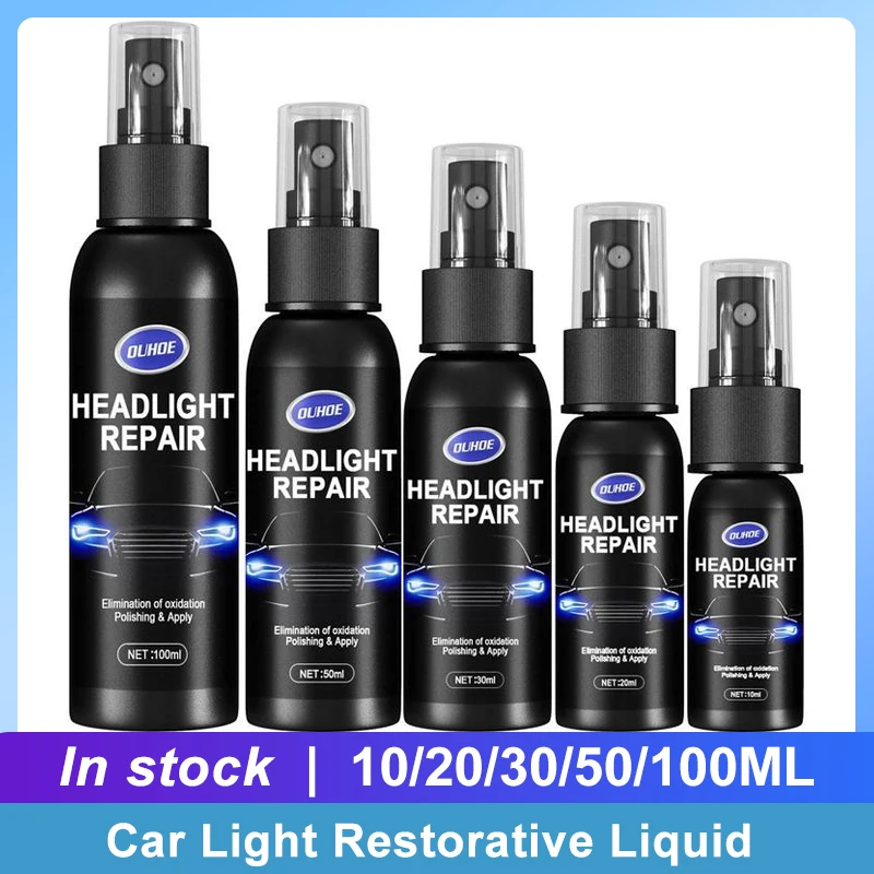 

Car Light Restorative Liquid Removing Oxidation Dirt Portable Headlight Repair Polish Liquid For Car Headlight Restoration Agent