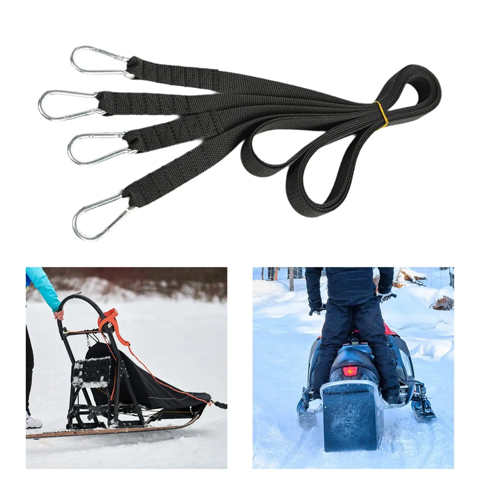 2x Sled Pull Straps Workout Weighted Sled Pulling Straps for Indoor Home Leg