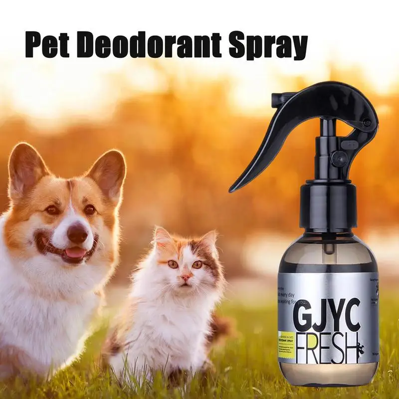 100ml Dog Cat Deodorizing Spray For Pets With Safety Lock Design Pet Liquid Perfume Spray Long-Lasting Pet Perfume Deodorant