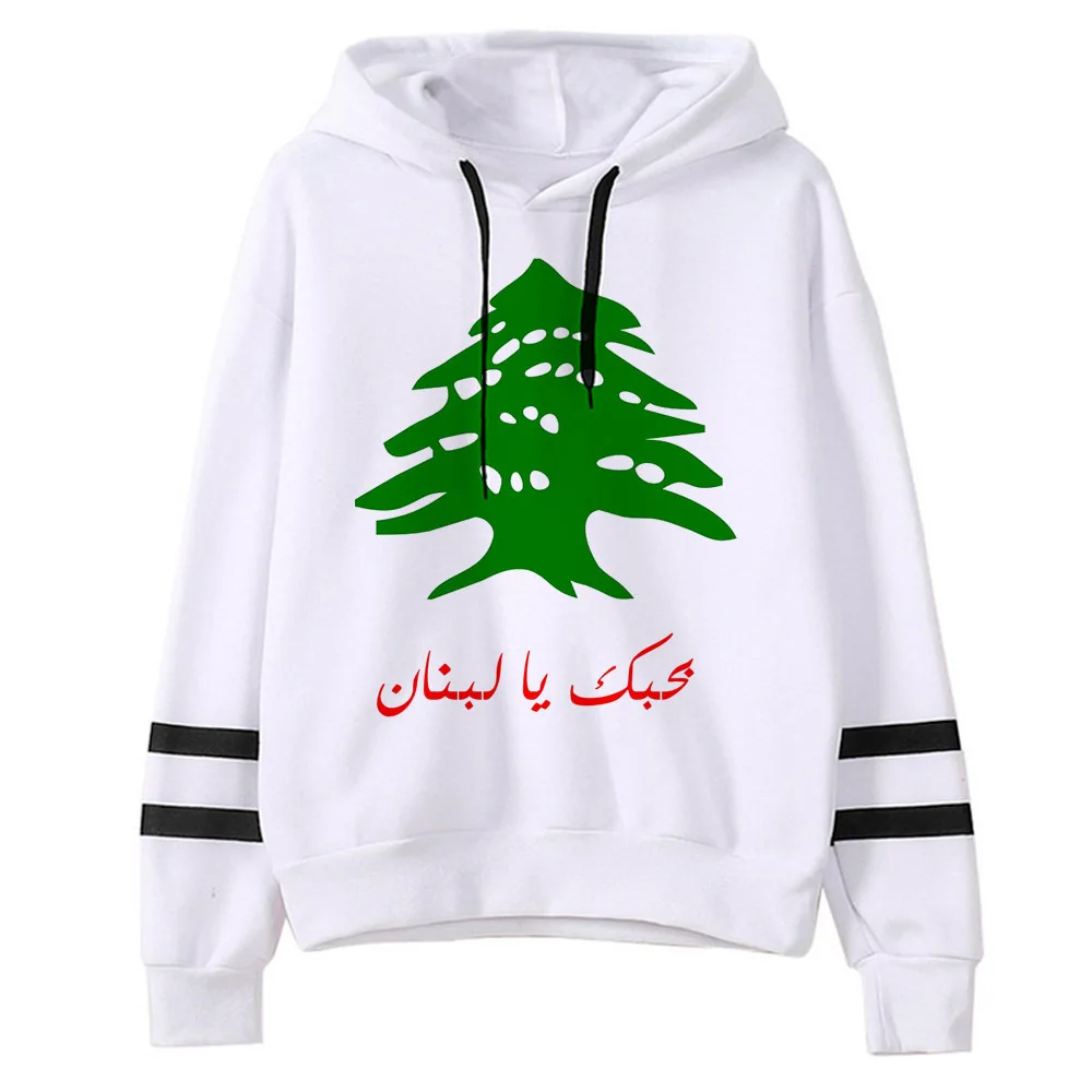 Lebanon hoodie winter soft fabric harajuku trendy teen tracksuits sweatshirts comfortable manga patterned