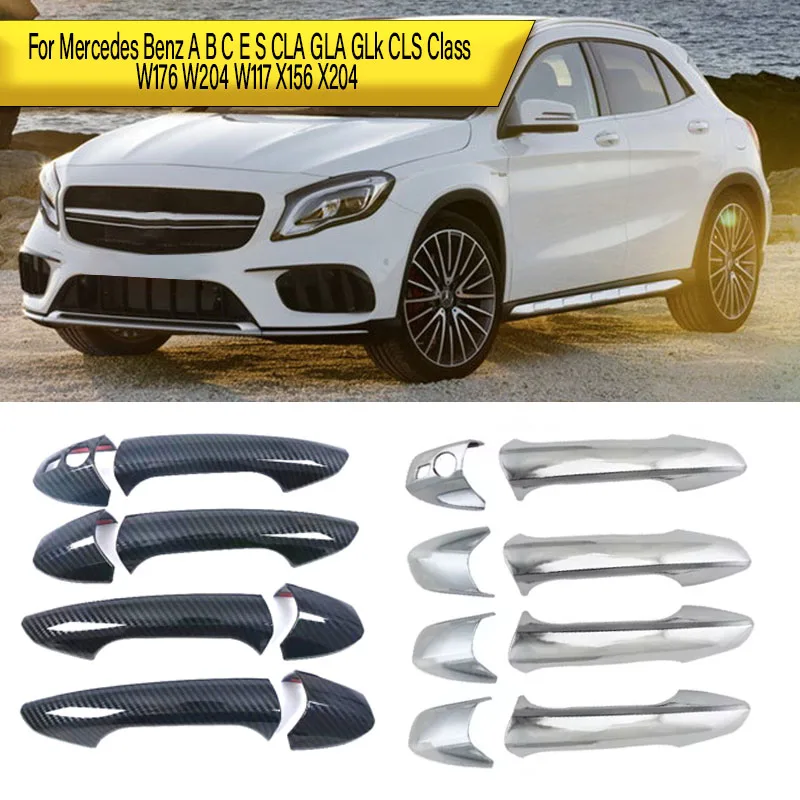 

For Mercedes Benz A B C E S CLA GLA GLk CLS Class W176 W204 W117 X156 X204 4-Door Handle Cover Decorative Trim Pieces