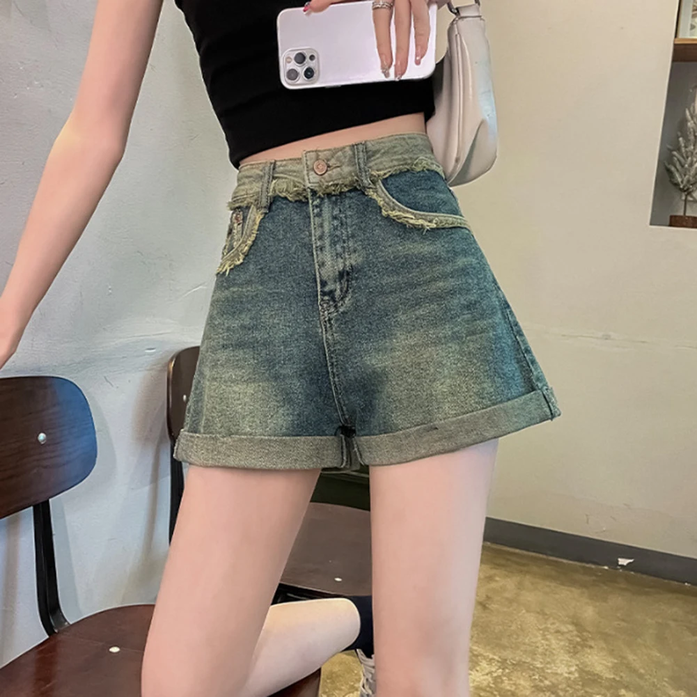 

Повседневные шорты контрастных цветов для прогулок, в идеальном состоянии, в стиле кэжуал, с контрастными вставками