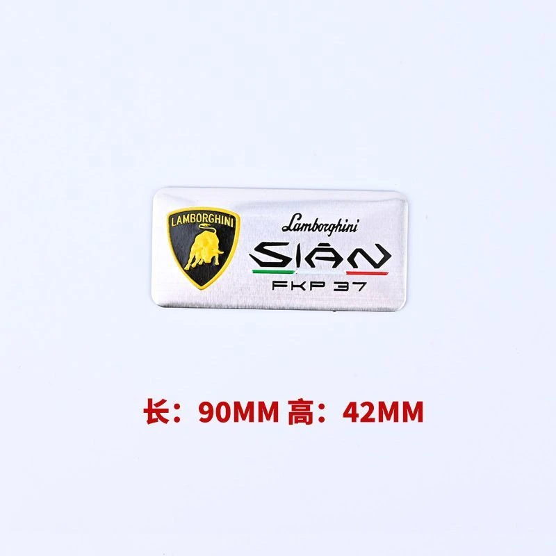 3D Sstereoscopic Modificate Aluminum Sticker Sports Car Metal Stickers For Lamborghini Urus Huracan Aventador Premium Accessory view 5