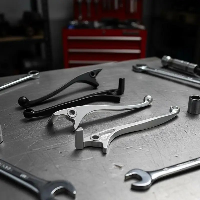 Fahrrad-Bremshebel Ergonomisch Verschleißfest Schwarz Silber Links Rechts Hebel für Mountainbike Straßenfahrrad Tägliches Radfahren Upgrade-Teile – Detail 3