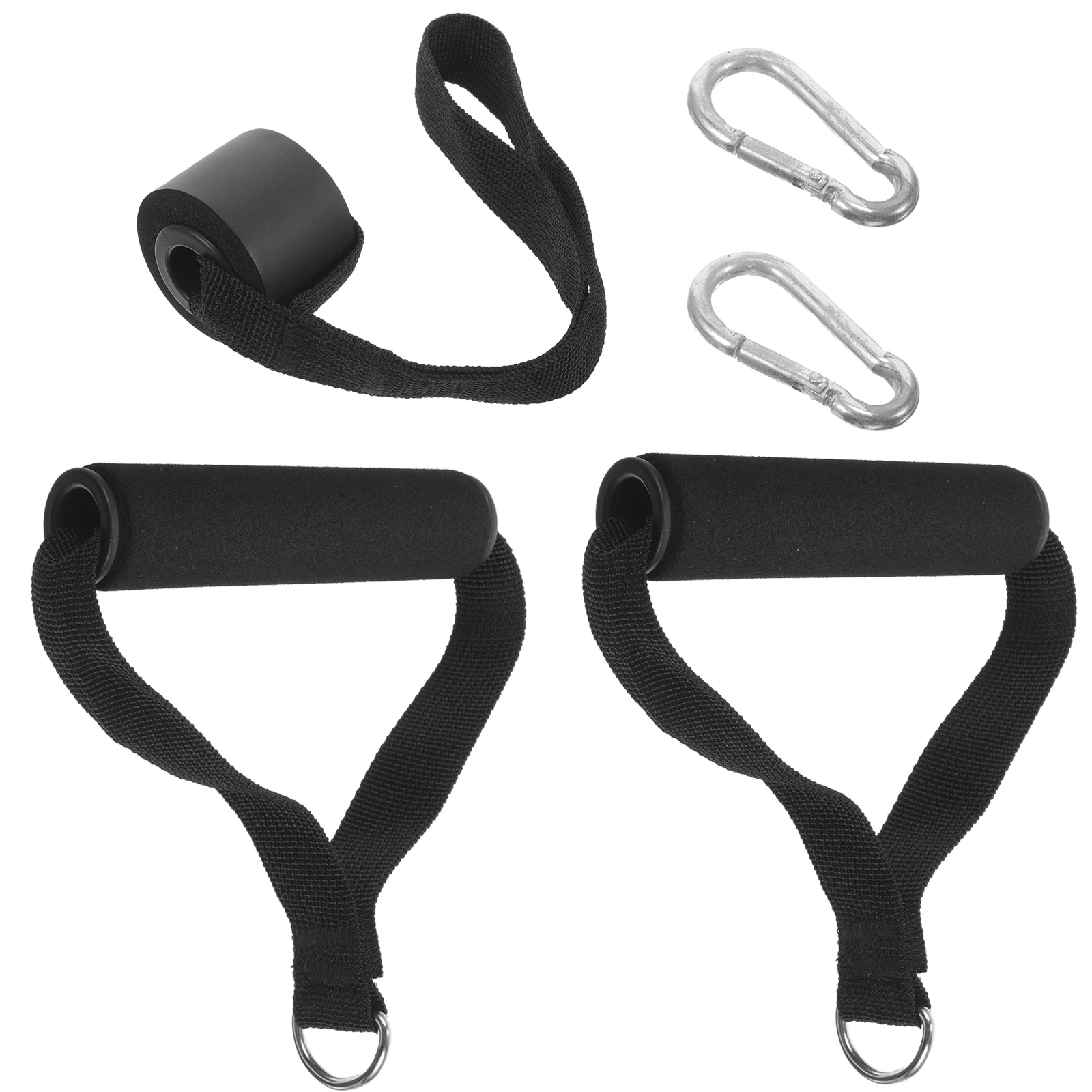 Tension Rope Set Daily Use Workout Handles Appendix Yoga Training Ergonomic Fitness Household Pull up Foam Metal Supply