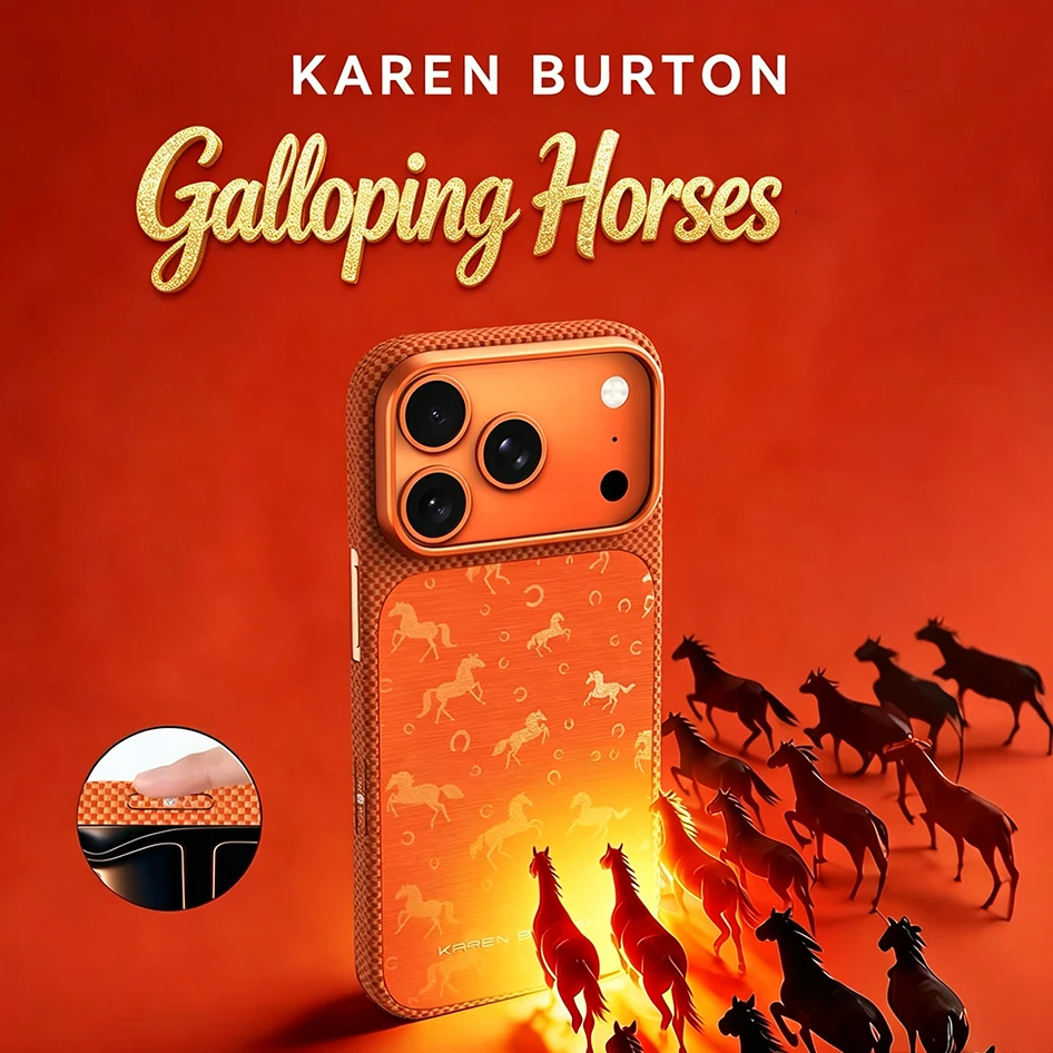Horse Year Real Kevlar Aramid Carbon Fiber Case For iPhone 17 Pro Max 17Pro With Magsafe Camera Button Magnetic Ultra-Thin Cover