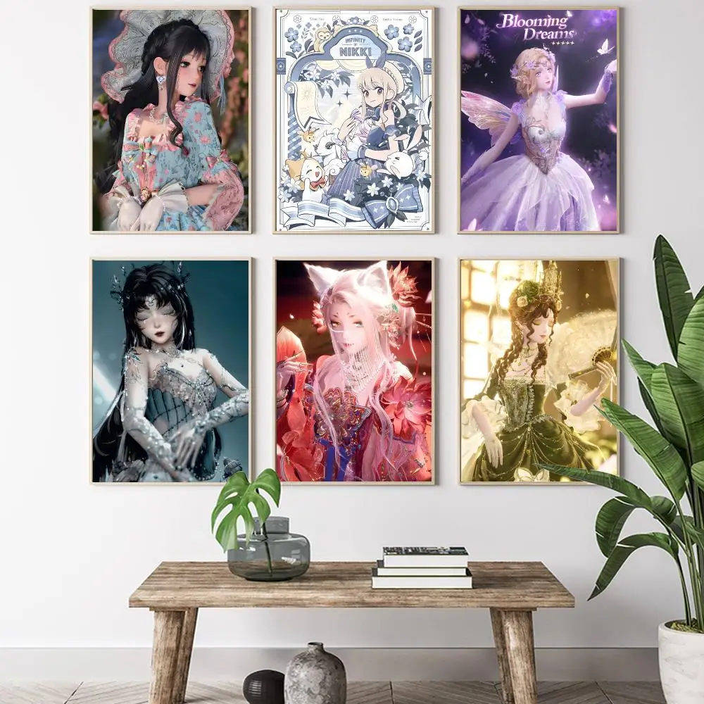Vedio Game I-InFinity N-Nikki Painting Calligraphy HD Canvas Poster living room bedroom bar aesthetic decoration