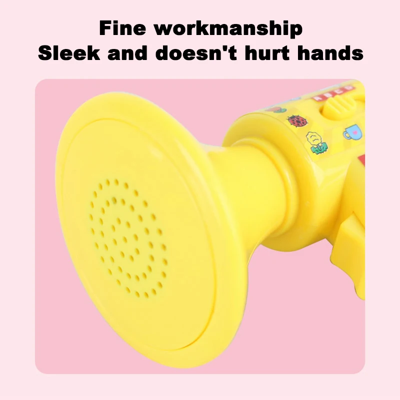 Altifalante portátil com mudança de voz para crianças, altifalante infantil, chifre divertido, educação infantil, brinquedo, instrumentos musicais, presente infantil