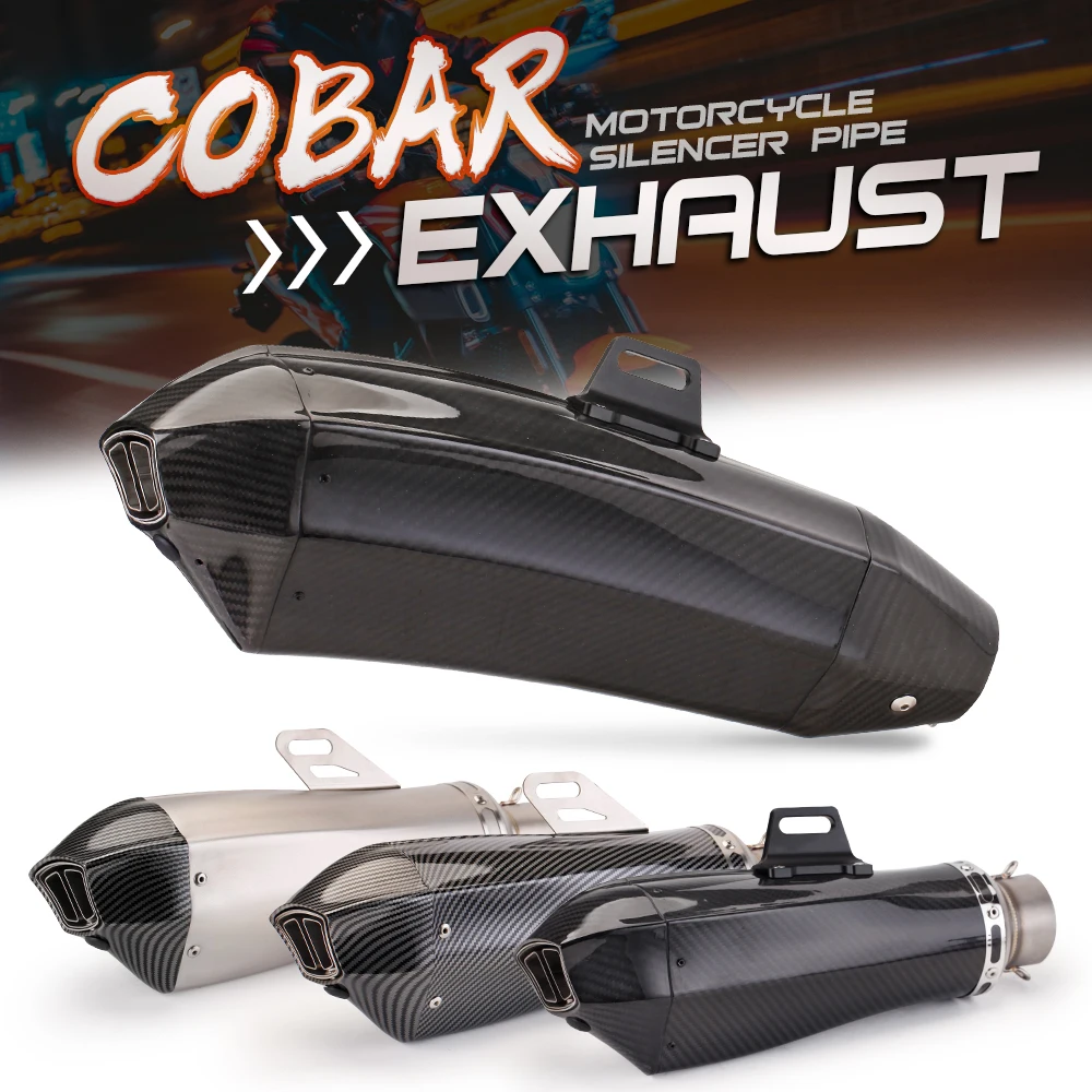 

Ninja H2 Slip on Motorcycle Exhaust Muffler Link Pipe with Heat Shield Carbon Fiber Exhaust Escape Moto for Kawasaki Ninja H2