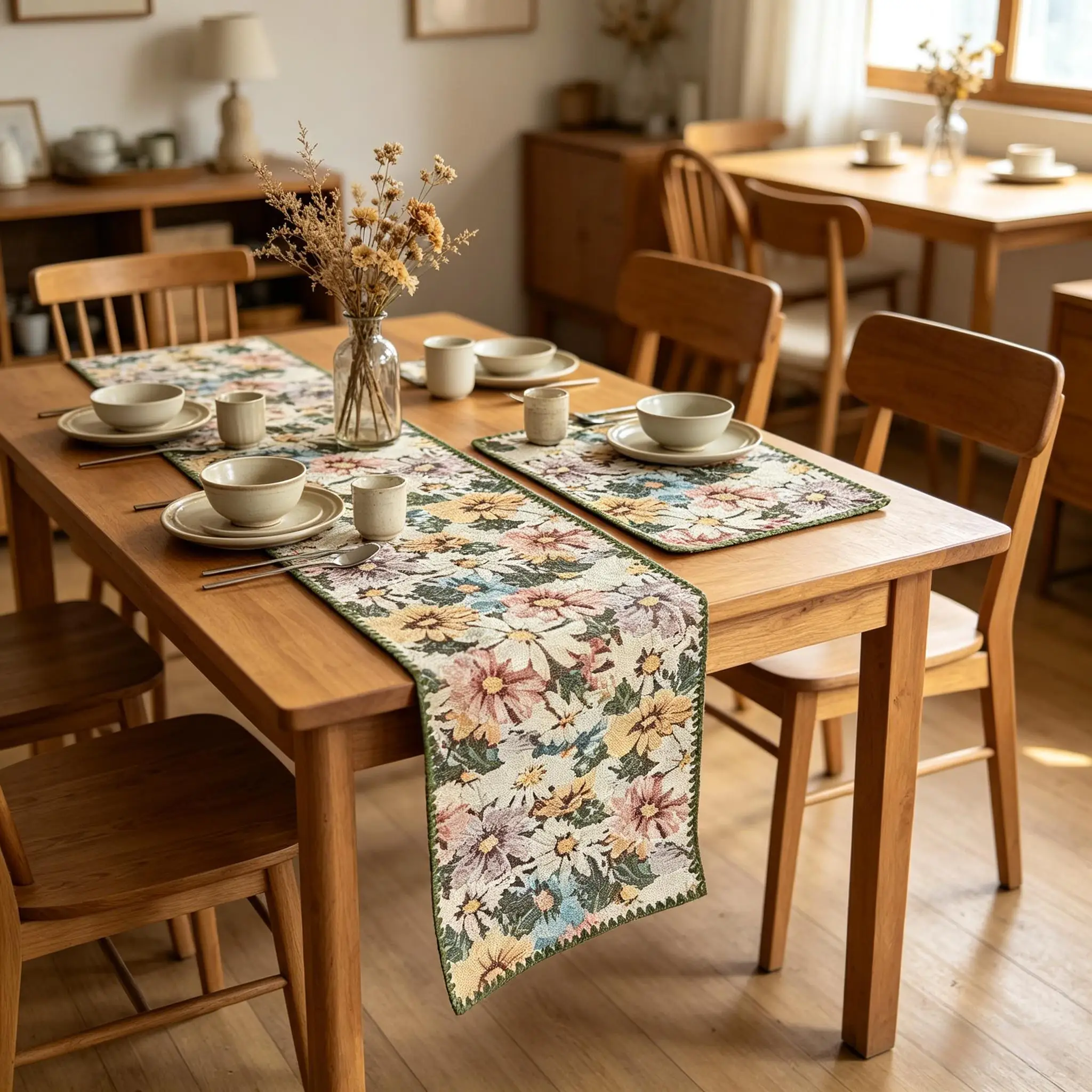 Simple Table Runner Modern Cotton Linen Table Runner, Linen Table Runner Table Mat for Dining Table, TV Cabinet and Center Table