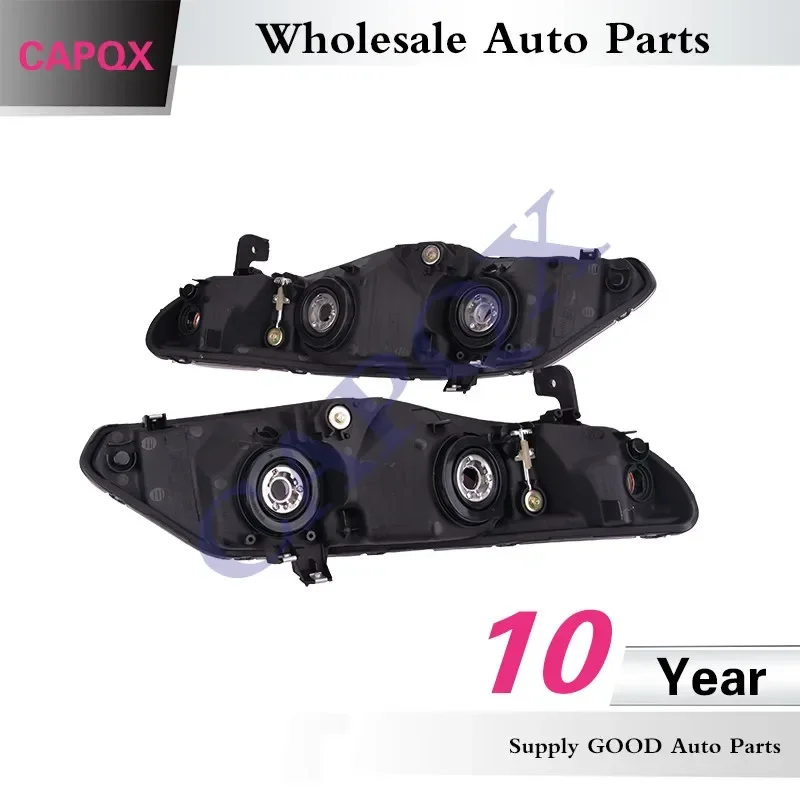 CAPQX 2PCS Front Bumper Headlight Headlamp Head Light Lamp For Civic/Civic Hybrid 2006 2007 2008 OEM#33151-SNA-H02 33101-SNA-H02