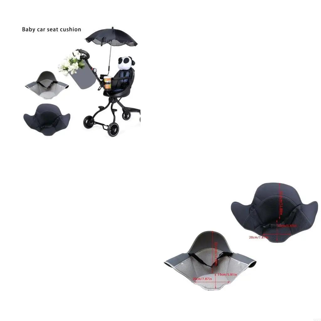 

Ergonomic Strollers Cushion Full Coverage Support System Breathable Polyester Fabric Machine Washable Lightweight Pad