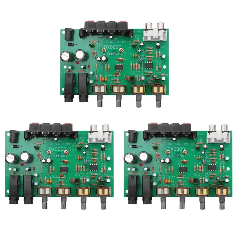 

Изысканная плата стереофонического аудиоусилителя Exquisite-3X 40W+40W TDA8944, цифровой микрофонный усилитель, автомобильный усилитель с регулировкой тембра, усилитель для динамиков