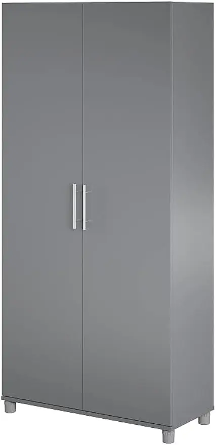 

Evolution 36" Utility Storage Cabinet, 16" Utility Storage Cabinet, Graphite Gray/Ivory Oak/Black Oak