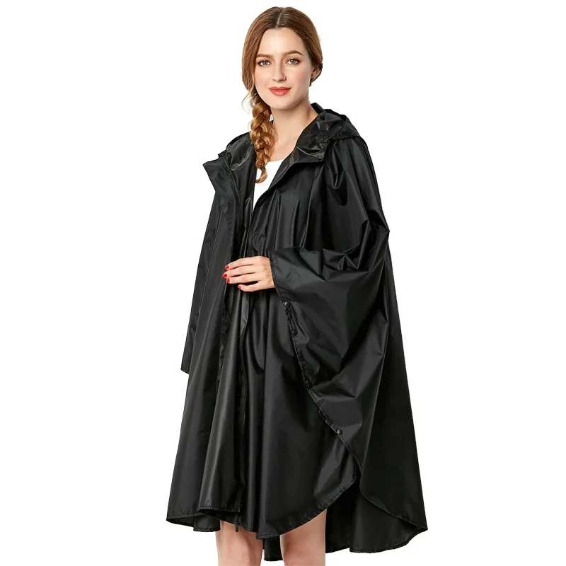 XXL Big Size traspirante donna impermeabile leggero cappotto antipioggia Poncho donna impermeabile uomo impermeabili adulti mantello antivento