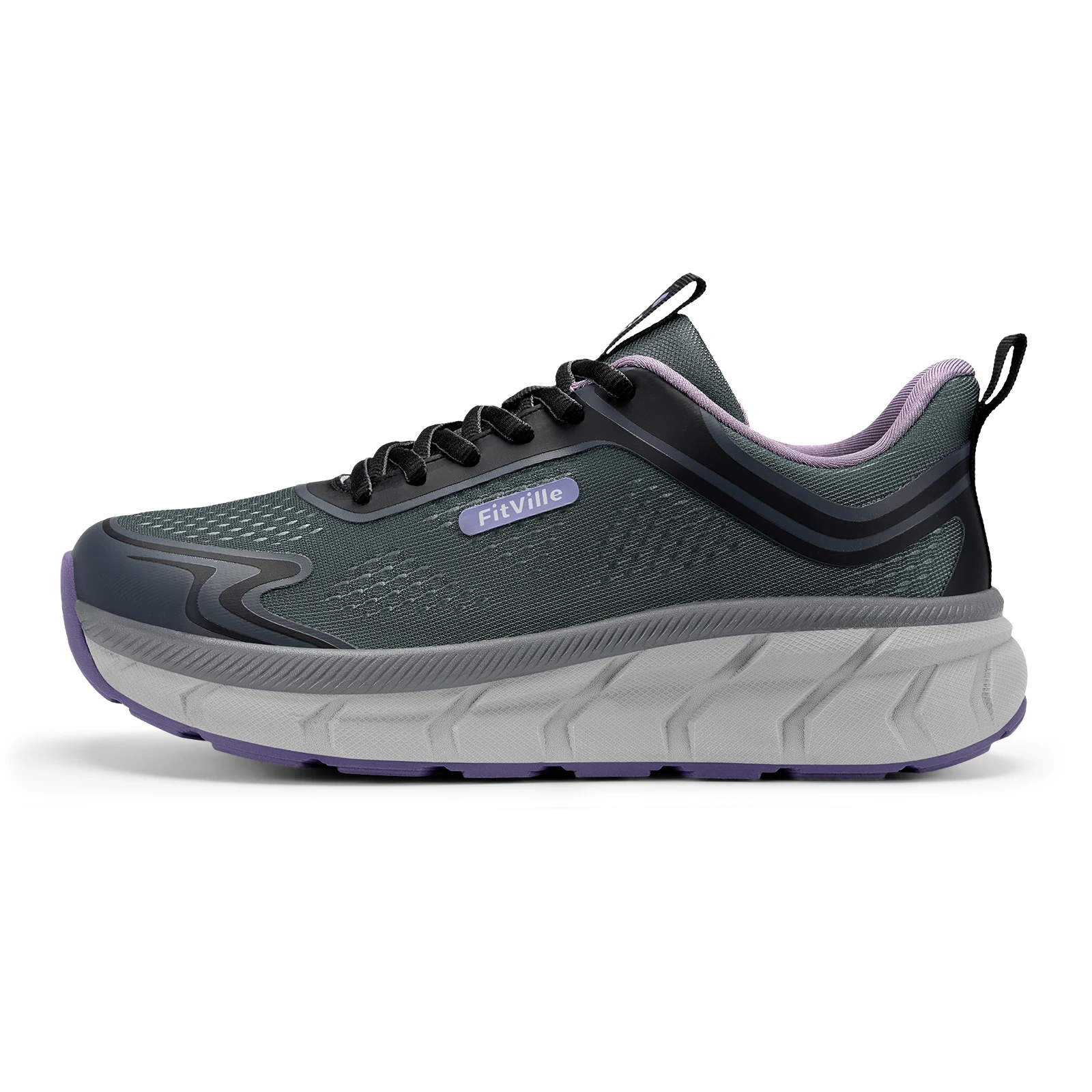 Fitville Damen-Laufschuhe mit breiter Zehenpartie, lässige Sportsneaker für Damen, bequeme, atmungsaktive Walkingschuhe mit Fußgewölbestütze – Detail 6