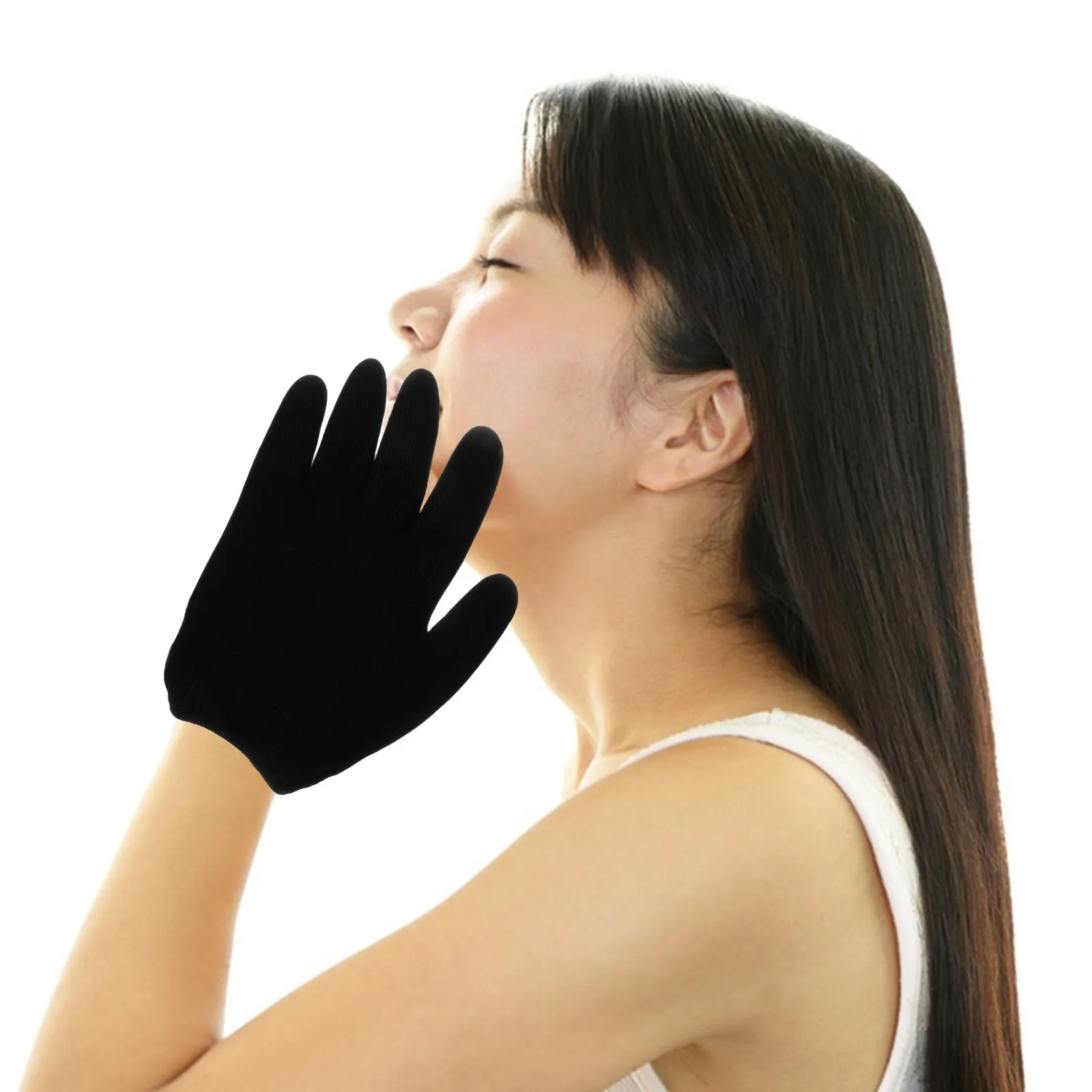 1Pair Silicone Moisturizing Gel Gloves for Hands Hydration Whitening Exfoliation Repair Dry Cracked Skin Overnight