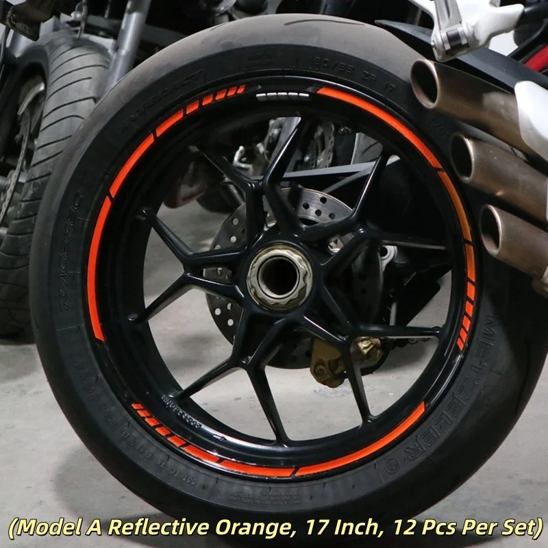 Wheel Hub Reflective Stickers for Zhangxue 500, VOGE RR660S, KOVE 450RR, CFMOTO 675SR 450, QJMOTOR SRK600