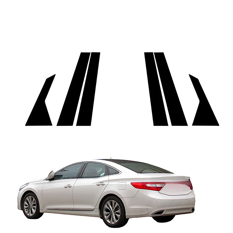 Possbay Car Door Window Pillar Posts Molding Cover Trim Cover Stickers For Hyundai Grandeur HG Hyundai Azera 2012-2015 2016 2017