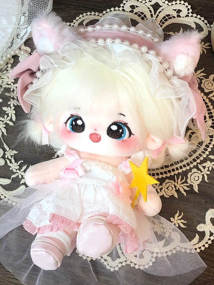 【Small Pudding】7.87inch Cotton doll clothes 20cm female doll clothes with skeleton no attribute genuine doll