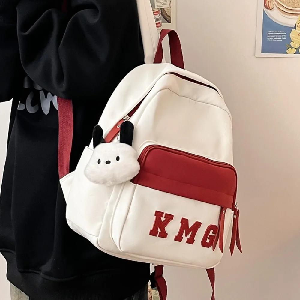 Mochila de gran capacidad a la moda para mujer, bolsos de hombro impermeables con múltiples bolsillos, mochila escolar de nailon multifuncional para estudiantes