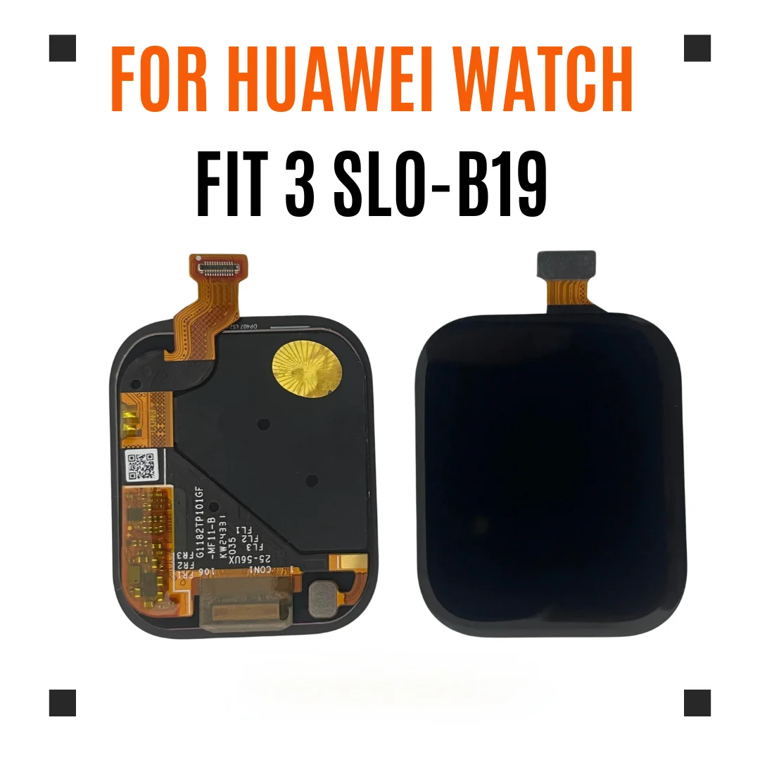 Original amoled para huawei relógio ajuste 3 SLO-B19 pulseira inteligente display lcd tela de toque para huawei relógio ajuste 3