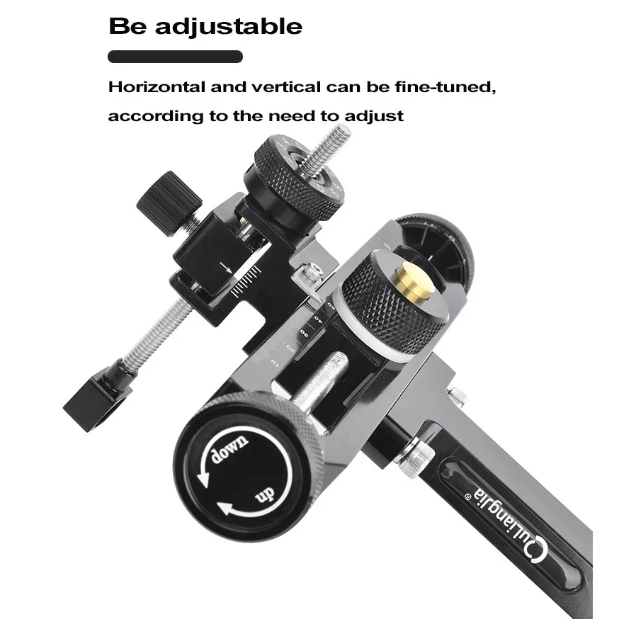 Archery Recurve Bow Sight T Shape Shooting Target Sights Quick Adjustment for Competition Style Hunting Practice