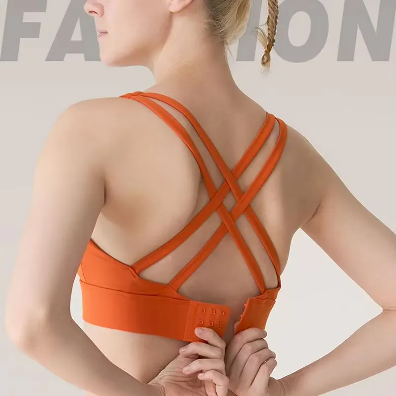 Mode Kreuz Zurück Frauen Sport Bh Top Frau Atmungsaktive Unterwäsche Frauen Fitness Yoga Sport-Bh Für Frauen Gym Athletisch Weste 👚 👚