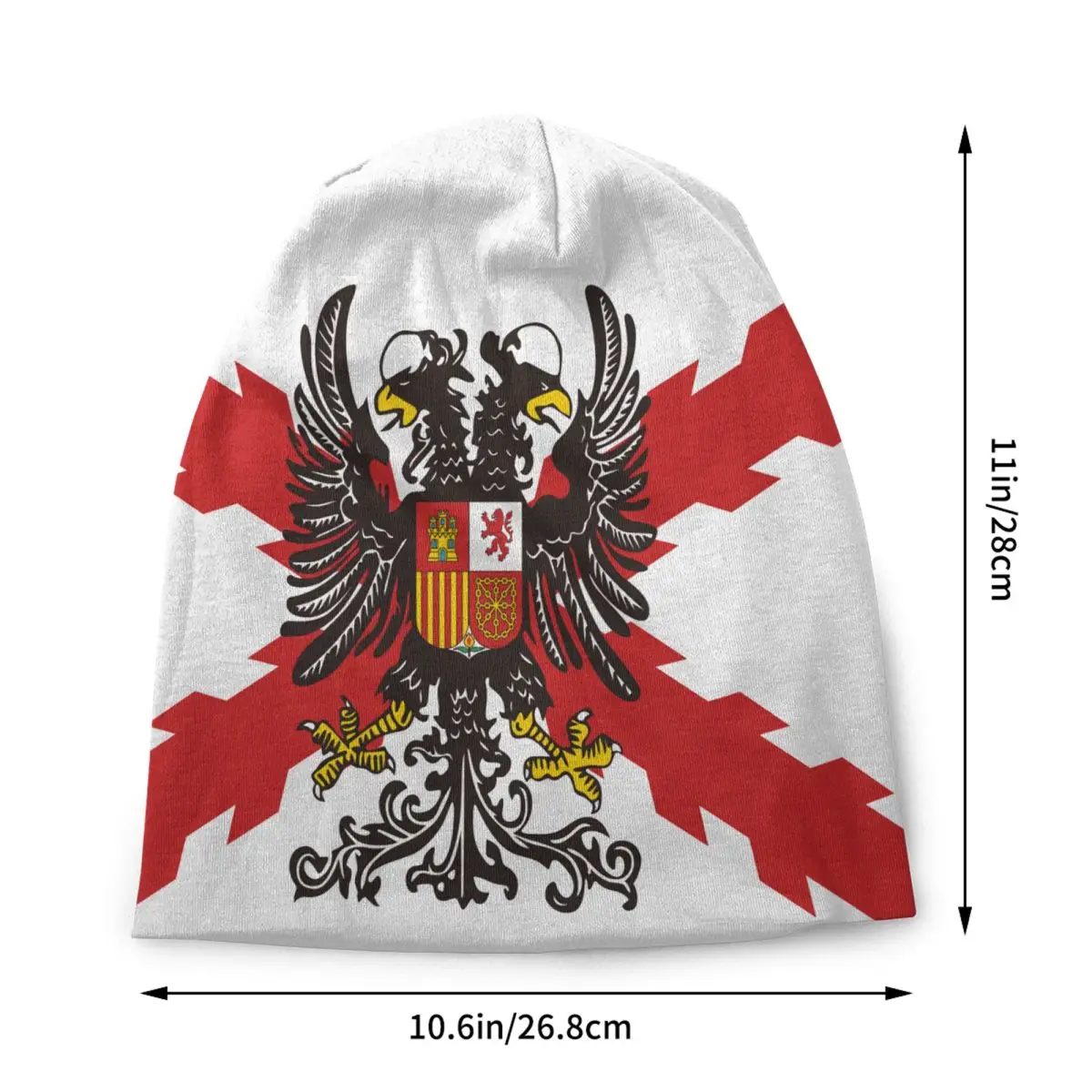 Spanish Legion Skullies Beanies Caps Unisex Winter Warm Knit Hat Fashion Adult Spain Burgundy Cross Bonnet Hats Outdoor Ski Cap