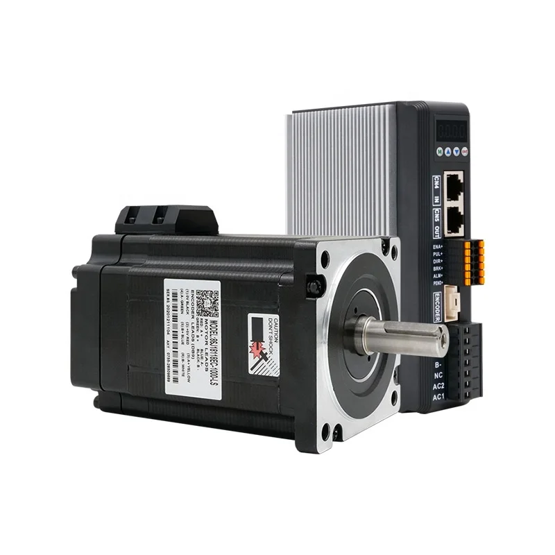 86J18118EC-1000-LS+2HCS868H Nema 34 6A High Torque High Speed Hybrid Stepper Servo Motor and Driver 220V 1000 Lines
