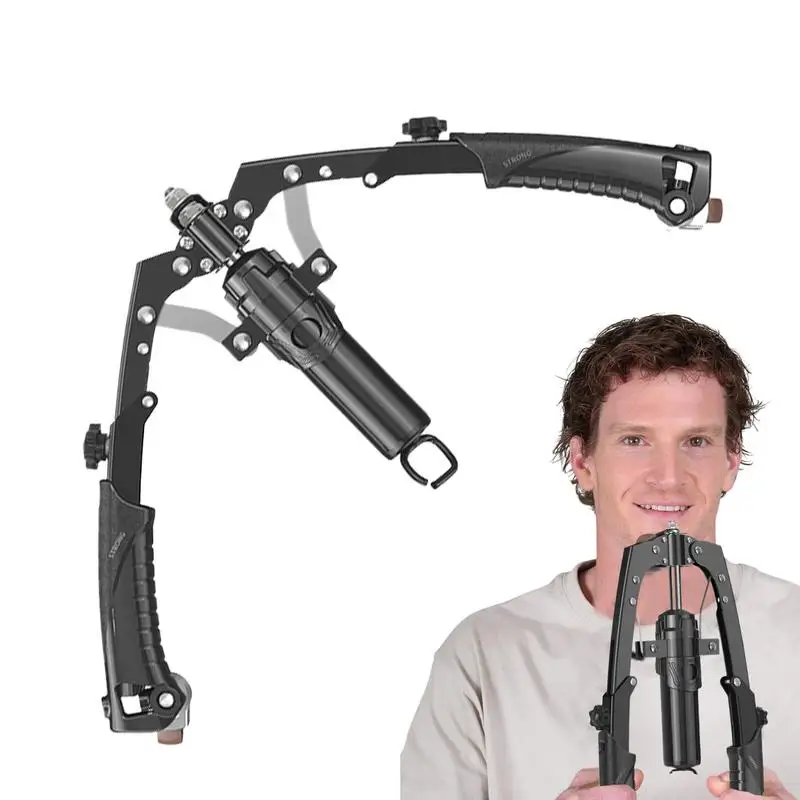 

Arm force device Men's home training Fitness equipment Adjustable 10-200KG chest muscle training Arm exercise Hydraulic grip bar