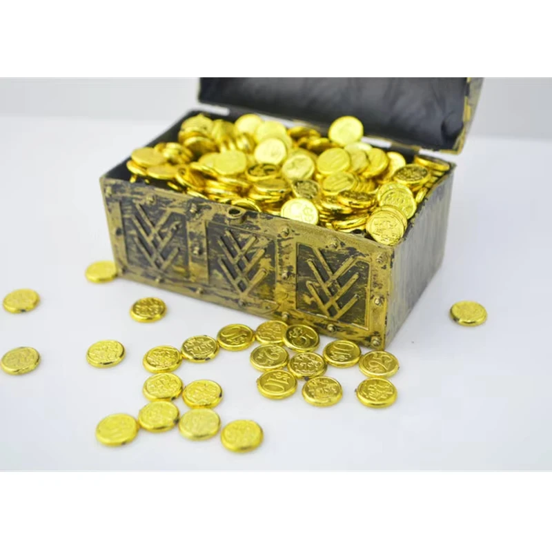 Pièces d'or en plastique, échelle 1/6, modèle de trésor, accessoires de scène pour poupées d'action de 12 pouces, jouets animés