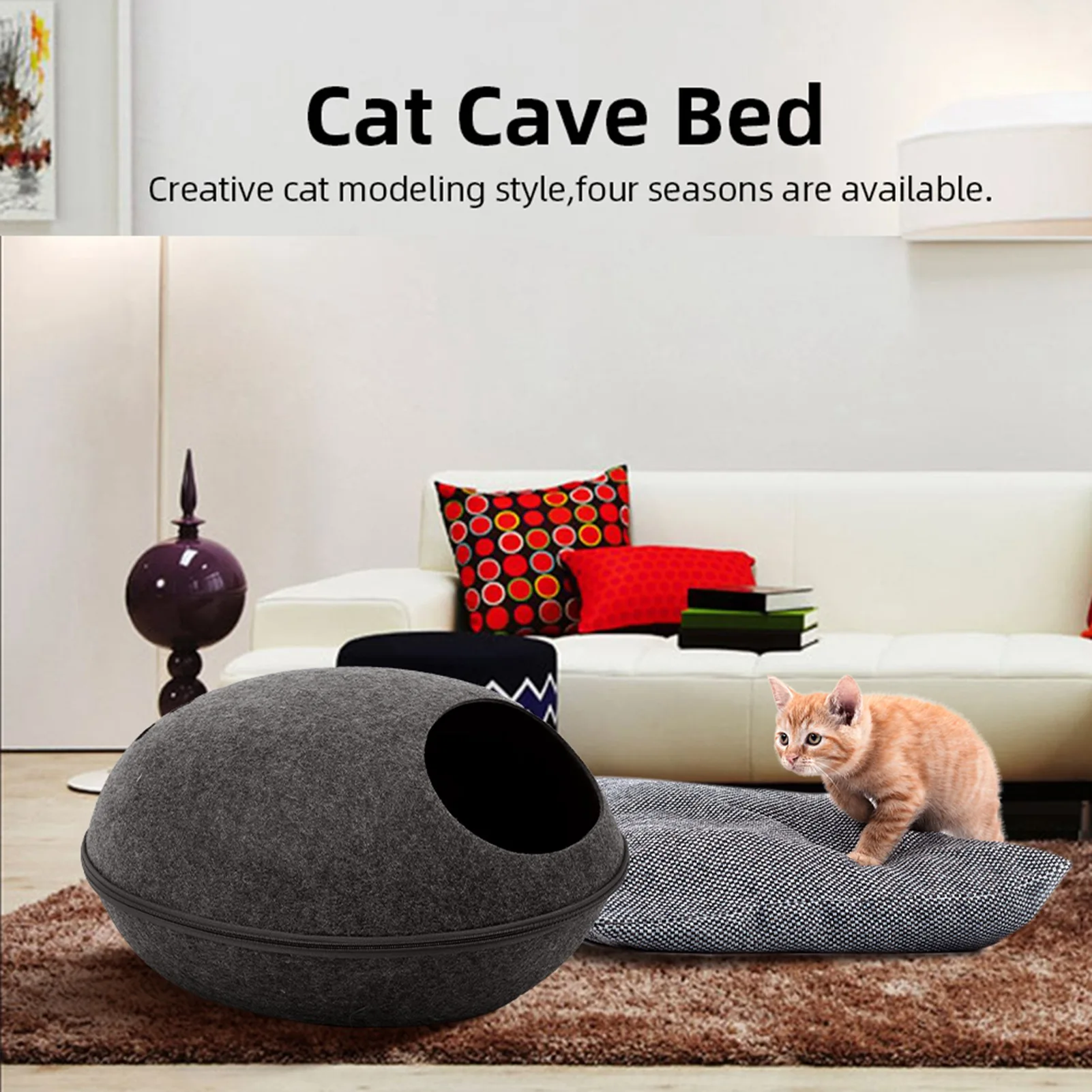 

Cat Pet Cave Cat Cave Bed Cat Bed for Cats Kittens Pets Pet Cave Cat Cave