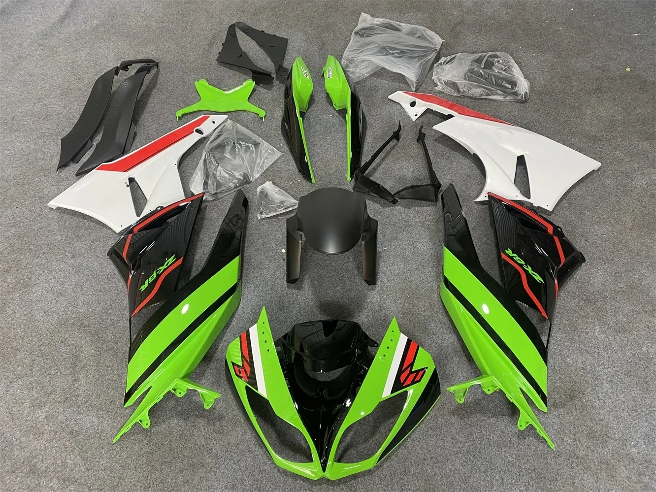 

Motorcycle Fairing Kit ABS Plastic Body Fairings Bodywork Bodykit For Ninja ZX6R 636 2009 2010 2011 2012 09 10 11 12 A9