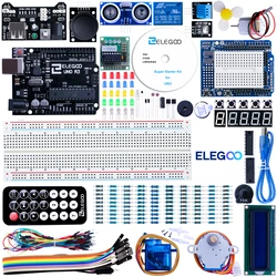 チュートリアルとSamsungr3を備えたスーパースターターキットELEGOO-UNO,arduino ideと互換性,DIY電子キット