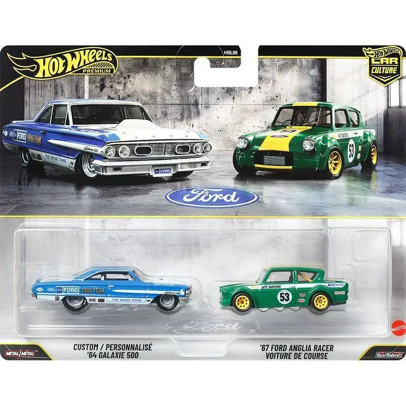 Nieuwe Mattel Hot Wheels Premium Car Culture HBL96 2-pack set Back To The Future Volkswagen Golf 1:64 Die-cast model auto cadeau speelgoed