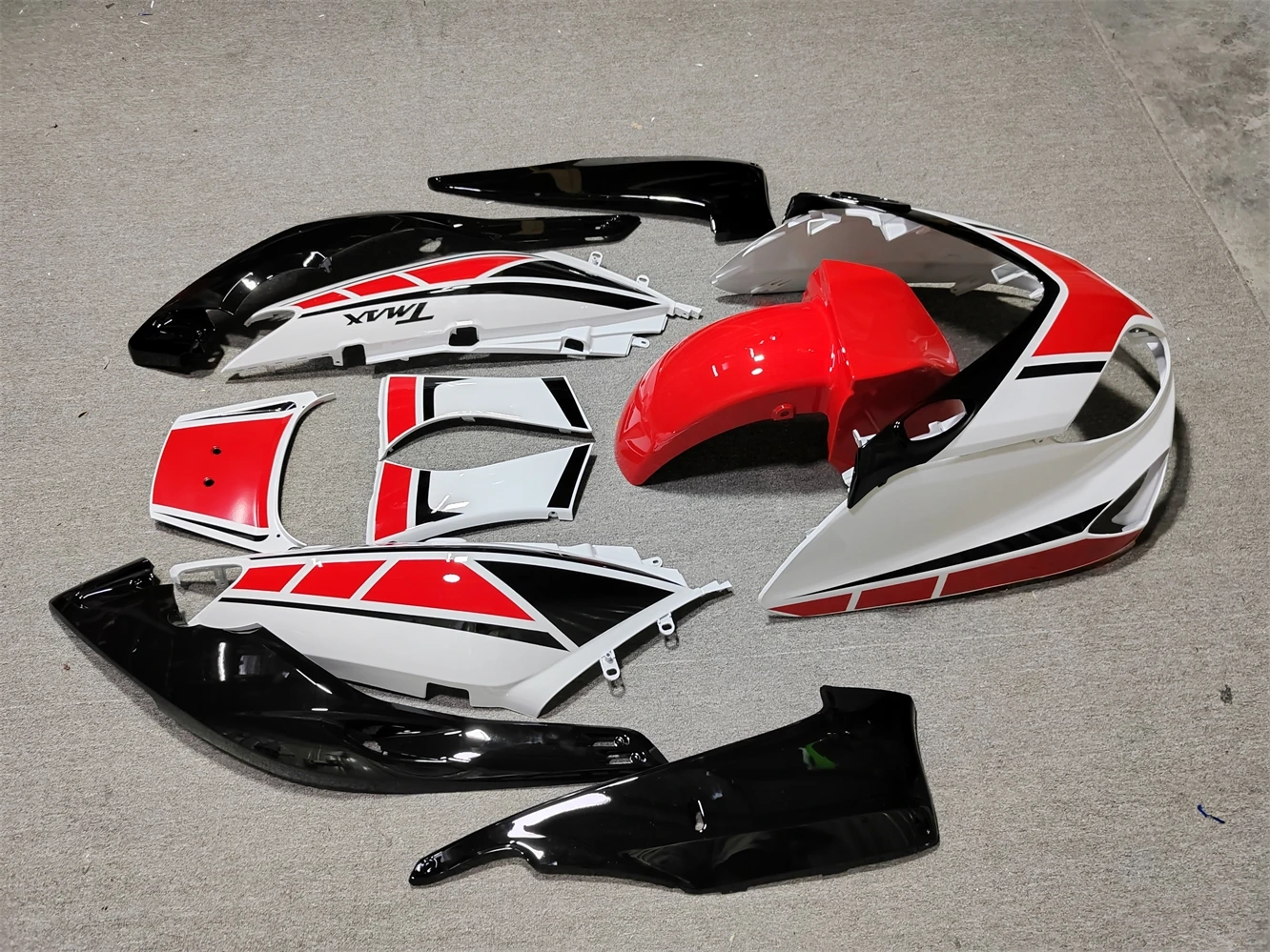 New ABS Fairing Fit For YAMAHA TMAX500 T-MAX 500 2001 2002 2003 2004 2005 2006 2007 01 02 03 04 05 06 07 Bodywork Set White Red