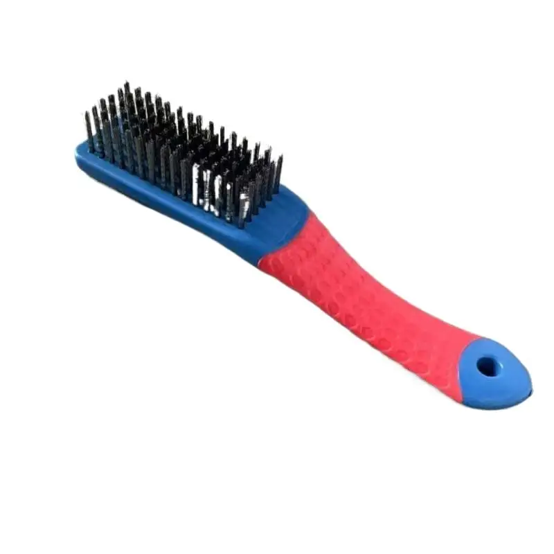 Heavy-Duty Stainless Steel Wire Brush Multifunctional Rust Paint Slag Removal Tool for Metal Door Frame Refurbishment